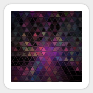 Jewel Tone Triangle Mosaic Tiles Sticker